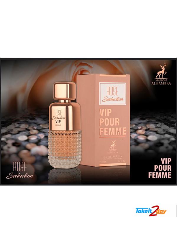 Maison Alhambra/Rose Seduction Vip Pour Femme EDP100ml